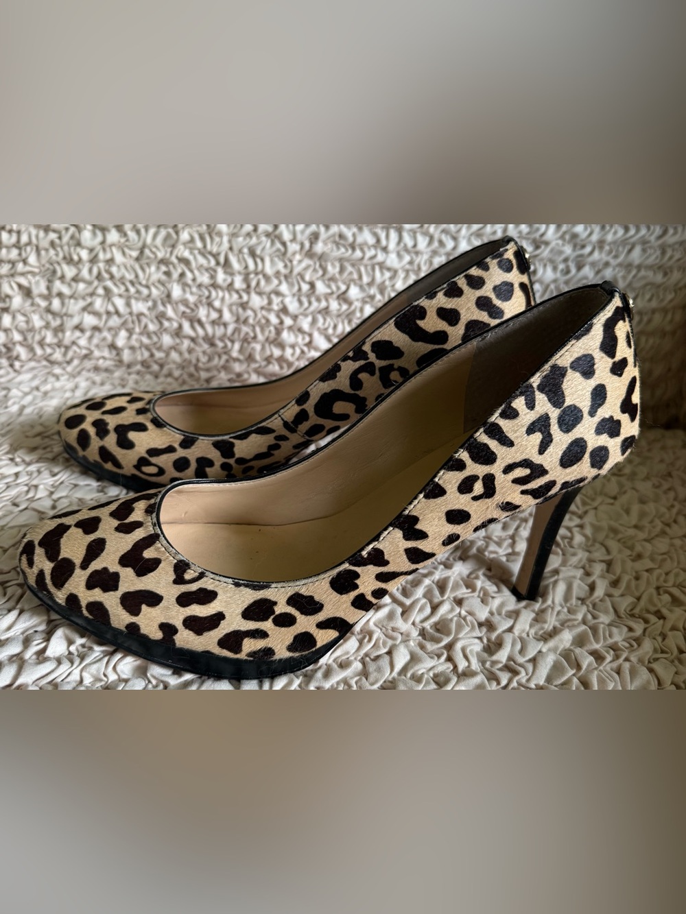 Ivanka Trump Leopard Print Heels Women Size 9M